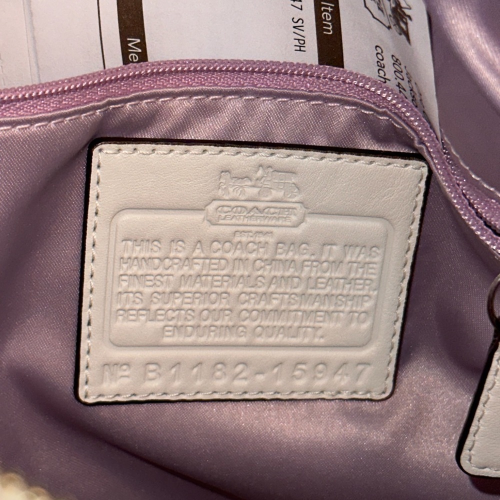 Coach Madison Sophia Gathered Parchment Leather & matching wallet Style 15947 - Picture 3 of 10